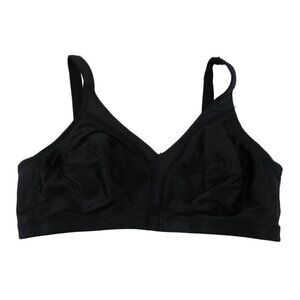 Vintage MARJORIE 70s 80s Women's Black Soft Cup Bra 36D